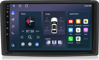 Produktbild von 32GB Autoradio Carplay für Smart Fortwo 451 2007-2010 Navi Bluetooth GPS DAB+
