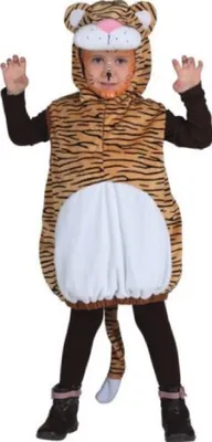 Produktbild von O5190-104 Kinder Tigerweste Tigerkostüm Raubkatzenkostüm Gr.104