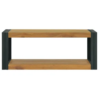 Immagine prodotto di vidaXL Mensola da bagno a parete 90x45x35 cm in legno massiccio teak