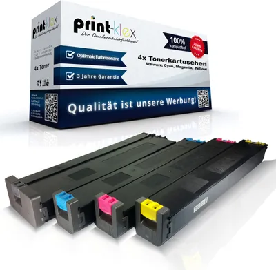 Produktbild von 4x kompatible Tonerkartuschen für Sharp MX 5112NA MX 5140 N MX 5140N MX 5141 N MX 5141N MX 51 GTBA MX 51 GTCA MX 51 GTMA MX 51 GTYA Schwarz Cyan Magenta Yellow Sparset BK C M Y - Color Pro Serie