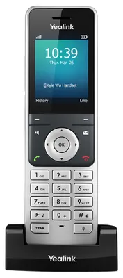 Produktbild von Yealink W60P, IP-Telefon, Schwarz, Silber, Kabelloses Mobilteil, Tisch/Wand, 50 m, 300 m