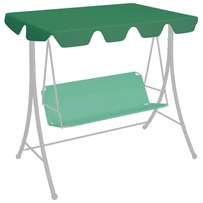 Produktbild von Ersatzdach für Hollywoodschaukel Sonnendach Ersatzbezug Schaukeldach Plane für Gartenschaukel und Sonnenliege wetterfestes Gewebe Grün 248 x 186 cm