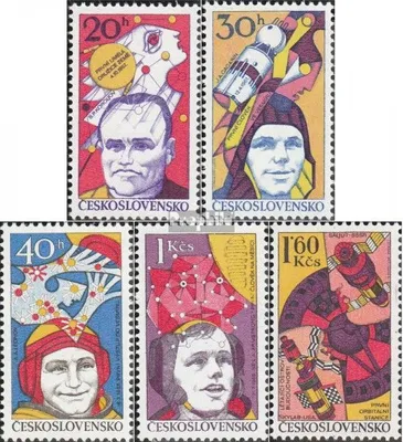 Produktbild von Briefmarken Tschechoslowakei 1977 Mi 2402-2406 (kompl.Ausg.) postfrisch Weltraum