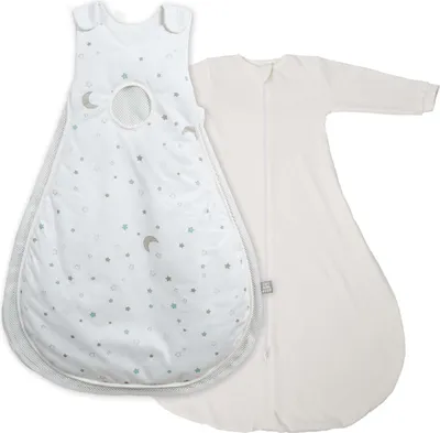 Produktbild von safe asleep von roba, Schlafsack Air PLUS & Strampelsack 'Sternenzauber', 86/92, 100% Baumwolle