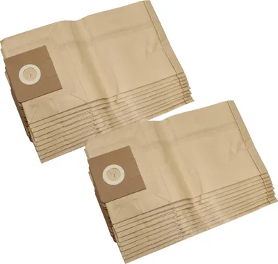 Produktbild von vhbw 20x Staubbeutel Ersatz für Kärcher 6.904-072, 6.904-076, 6.904-101, 6.904-175.0, 6.904-210, 6.904-224.0 für Staubsauger - 27cm x 27cm braun
