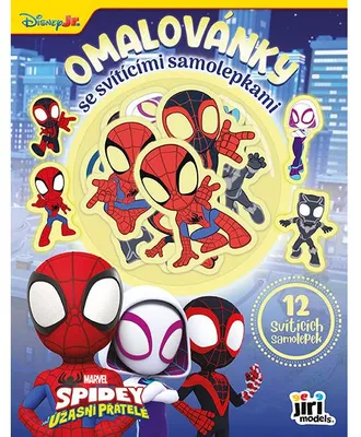 Obrázek produktu pro Omalovánky se svítícími samolepkami Spidey