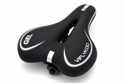 Produktbild von Komfort Fahrradsattel Gel mit Aussparung – ergonomischer Fahrradsitz inkl. Regenschutz, Werkzeug & Anleitung