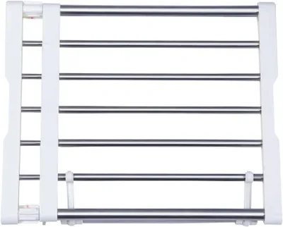 Obrázek produktu pro Rozdělovač prostoru do šatny, rozměry 40-60 cm, kovový, výsuvný, vhodný do ložnice