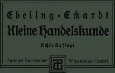 Produktbild von Kleine Handelskunde