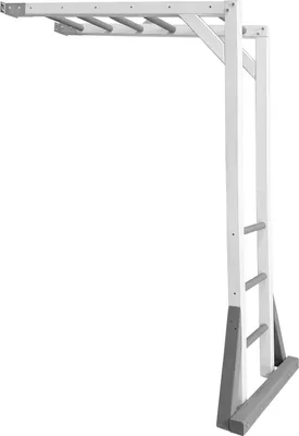 Image de Axi Beach Tower Cadre D'Escalade En Bois En Gris Et Blanc | Élément D'Appoint Pour Aires De Jeux | Accessoires D'Escalade Pour Aire De Jeux - 205,7