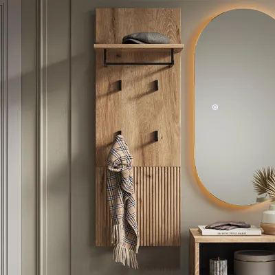 Zdjęcie produktu dla Wieszak ścienny Vicco Eliza Viking Oak 43 x 120 cm, Model 56447