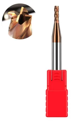 Imagen del producto de Broca de 2 mm, acero de carburo (HRC55), revestimiento AlTiN, para mecanizado CNC