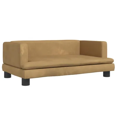 Produktbild von Hundebett Braun 80x45x30 cm Samt