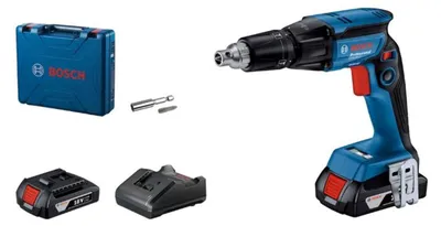 Obrázok produktu pre Bosch GTB185-LI Professional, Elektrický skrutkovač, Rukoväť, 1/4", Čierna, Modrá, Červená, Striedavý, 4500 ot/min