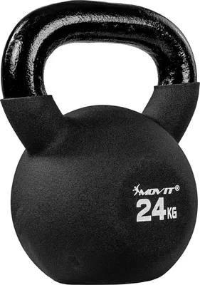 Produktbild von MOVIT Kettlebell Kugelhantel Kugelgewicht Schwunghantel Gusseisen 24kg schwarz