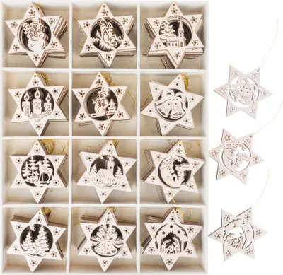 Produktbild von Weihnachtsbaum-Schmuck Sterne