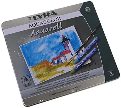 Produktbild von Famanu Wachsmalstifte Set 24 Farben - Metalletui