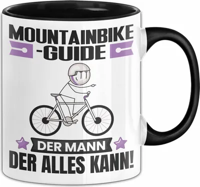 Produktbild von Mountainbike-Guide Tasse Geschenk für Mountainbike-Guide Der Mann Der Alles Kann Geschenkidee zum Geburtstag (Schwarz)