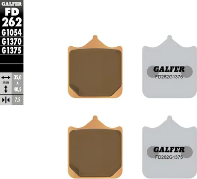 Produktbild von Bremsbeläge Set Galfer 2x FD262G1375 Sinter-Metall SPORT vorne für KTM Super Duke R, Bimota DB5 990 - 1200 ccm Bj. 2004 - 2017