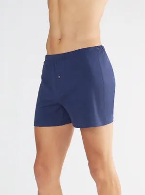 Produktbild von Bio-Baumwoll-Boxershorts mit Holzknopf - 3er Pack