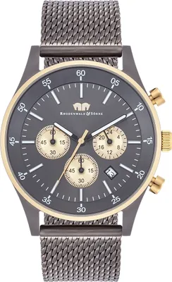 Produktbild von Rhodenwald   Söhne Armband-Uhr Goodwill Gelbgold/Anthrazit Edelstahl Anthrazit 10010377