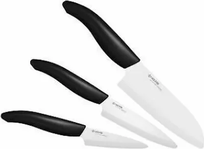 Produktbild von KYOCERA | GEN 3er Messer-Set: Schäl-, Obst- und Gemüse-, Santokumesser