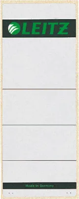 Produktbild von LEITZ 1647 Rückenschilder breit/extra kurz 61x157 mm hellgrau
