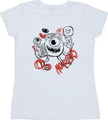 Produktbild von Monsters Inc - T-Shirt für Damen BI55004 (XL) (Weiß)