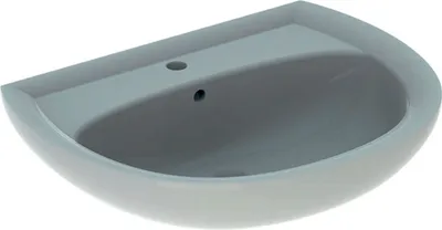 Produktbild von Geberit Waschtisch RENOVA mit Hahnloch, mit Überlauf 650 x 510 mm pergamon