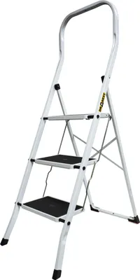 Produktbild von Drabest Pro Stahlleiter, 150 kg, 3 Stufen