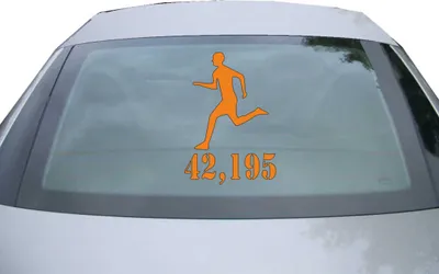 Produktbild von Indigos UG - Aufkleber Heckscheibe & Motorklappe DE2288 - orange - 600x412 mm - 42195 Laufen - Auto Scheiben Fenster Heckklappe Tuning Racing JDM - Die cut