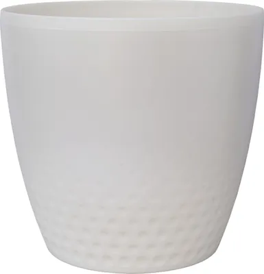 Obrázok produktu pre Obal na kvetináč PERLA plastový biely perleťový d21x21cm