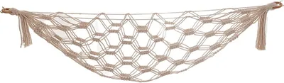 Productafbeelding van Boho-organizer-nettas fruithangmat voor keuken onder - Ca - 115 cm lang organizer-nettas fruit groenten voor slaapkamer