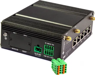 Obrázek produktu pro Milesight UR35-L04AF-W, Wi-Fi 4 (802.11n), Jednopásmový (2,4 GHz), Připojení na síť Ethernet, 4G, Černá, Stolní router