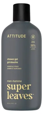Produktbild von Attitude Men Showergel Amber & Citrus (415 ml)