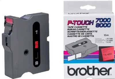 Produktbild von Brother TX-355, Weiss auf Schwarz, TX, Schwarz, China, 5 Jahr(e), Brother