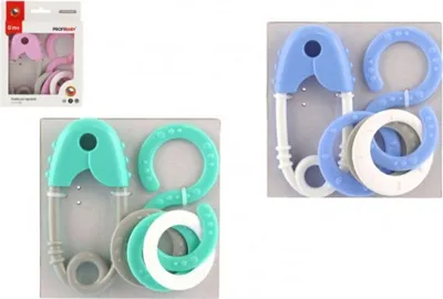 Zdjęcie produktu dla Grzechotka 2szt plastikowa w pudełku 13x16cm 0m+