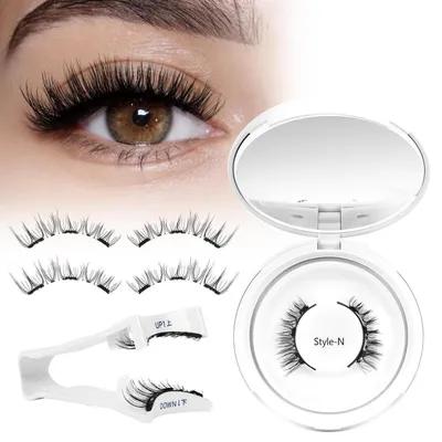 Image de Cils magnétiques avec applicateur, aspect naturel, sans colle, réutilisables, KIT-N4