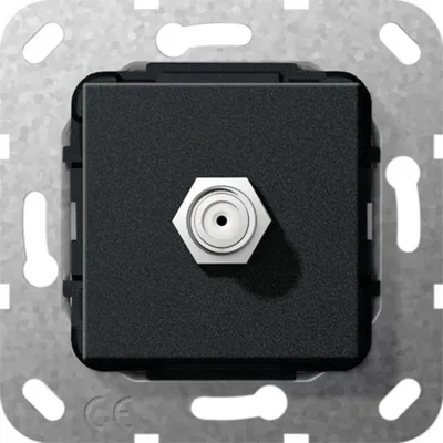 Produktbild von GIRA 565010. Buchsen-Typ: SAT. Produktfarbe: Aluminium, Schwarz (565010)