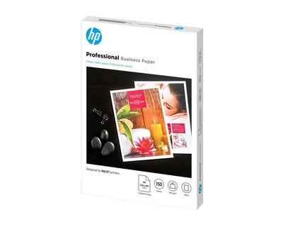 Produktbild von HP Professional Business-Papier, matt, 180 g/m2 A4 (210 x 297 mm), 150 Blatt, Tintenstrahldrucker, A4 (210x297 mm), Matt, 150 Blätter, 180 g/m², Weiß