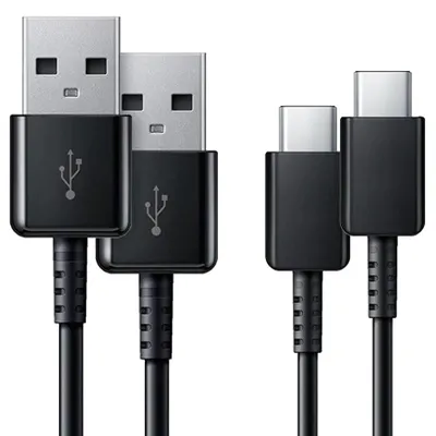 Productafbeelding van Samsung Originele USB-C naar USB kabel - 1,5 meter - Zwart - 2 stuks