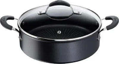 Immagine prodotto di Padella antiaderente + coperchio 26 cm nera Lagostina 012165031826