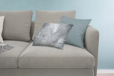 Produktbild von MuchoWow® Zierkissen Sofakissen Wohnzimmer Dekokissen 60x40 cm Beton - Grau - Riss - Kopfkissen - Polster mit Foto