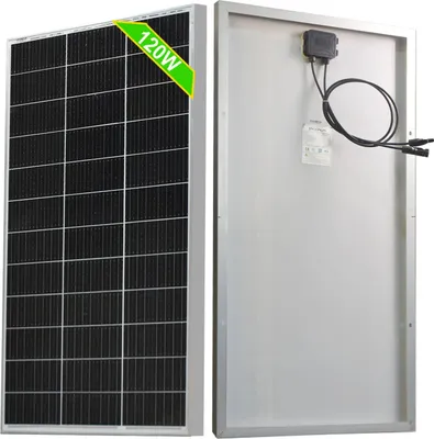 Obrázek produktu pro Solární panel, výkon 120 W, monokrystalická technologie, 120W solární panel