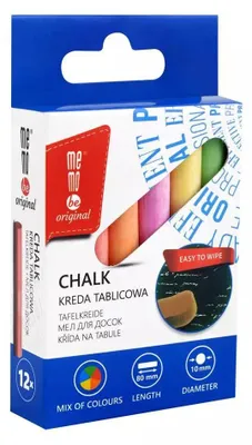 Image de Craie de couleur pour tableau blanc 12pcs MemoBe