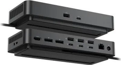 Produktbild von DELL Pro Thunderbolt 4 SD25TB4, Kabelgebunden, Thunderbolt 4, 130 W, 2500 Mbit/s, Schwarz, 8K Ultra HD