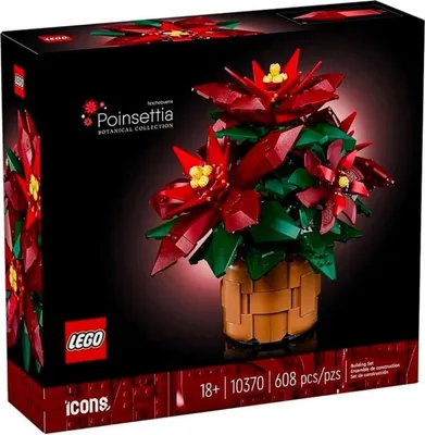 Obrázok produktu pre LEGO Botanicals Vianočná hviezda, Stavebnica, 18 rok / roky, Plast, 608 kusov, 640 g