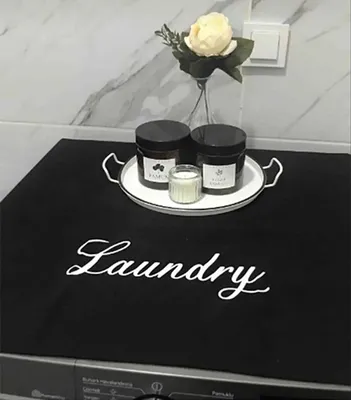 Image de Mijolnir, 9998, housse pour machine à laver, noir, 100 % TISSU GABARDINE, 90 x 60 cm