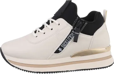 Produktbild von Ital-Design Damen Freizeitschuhe  Textiloptik, Lederoptik Sneakers Low 85878134 Beige Gr.  38