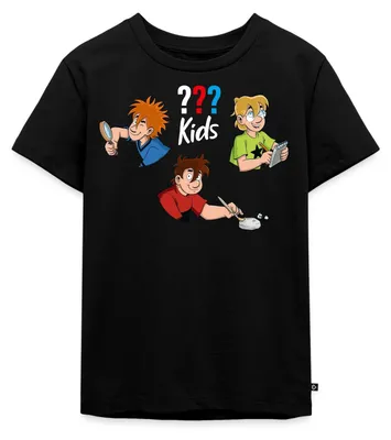 Produktbild von Spreadshirt Die Drei Fragezeichen Kids Detektive Kinder Premium T-Shirt, 98/104 (2 Jahre), Schwarz